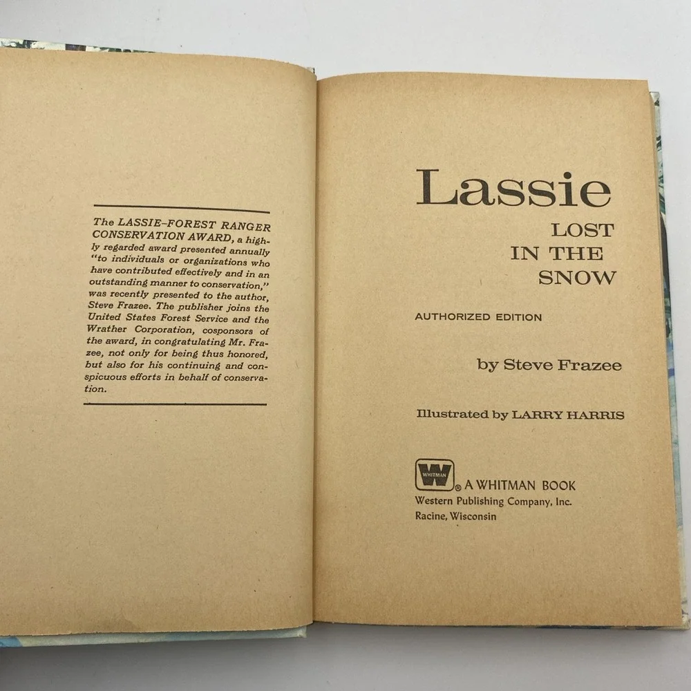 Lot of 4 Lassie Dog Vintage HC Whitman Classics Bristlecone Pine and‎ More